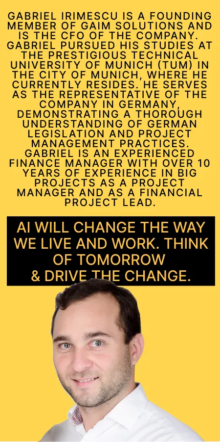 Gabriel Irimescu - CFO & Founding Member