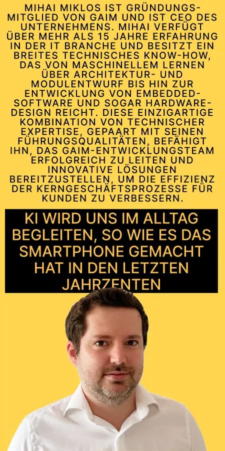 Mihai Miklos - CEO & Founding Member